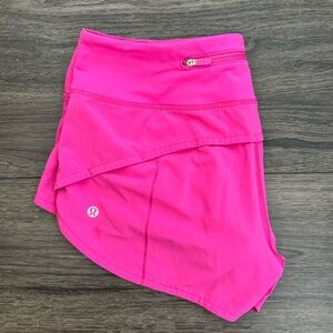Lululemon Pink Speed Up Shorts 2.5” Inseam